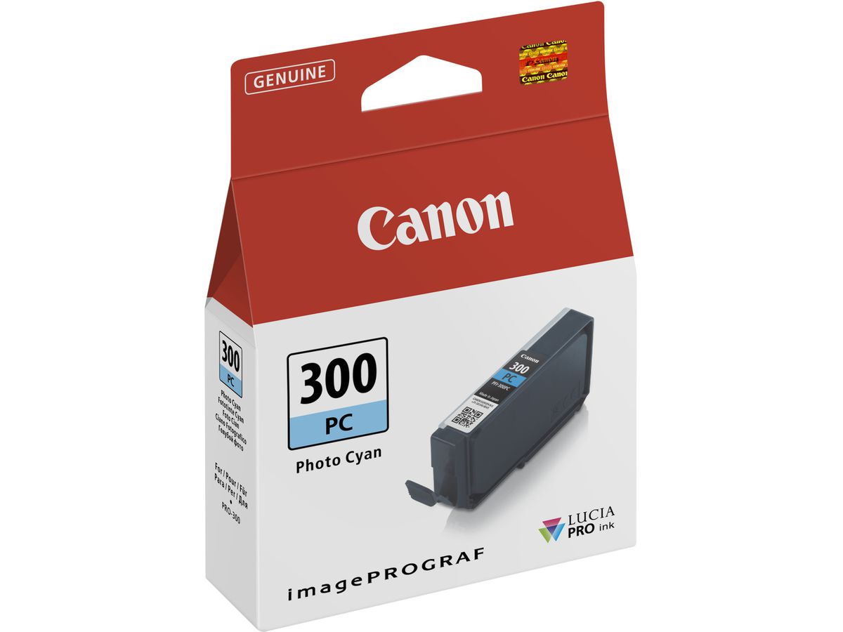 CANON Cartouche d'encre photo cyan PFI-300PC iPF PRO-300 14.4ml (4549292158939)