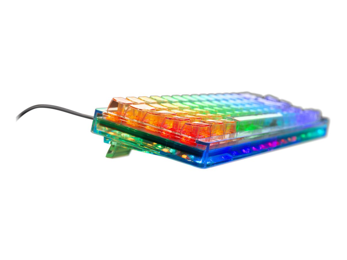 DELTACO TKL Gaming Keyboard mech GAM-160-T-CH transparent RGB CH-Layout (7333048064042)