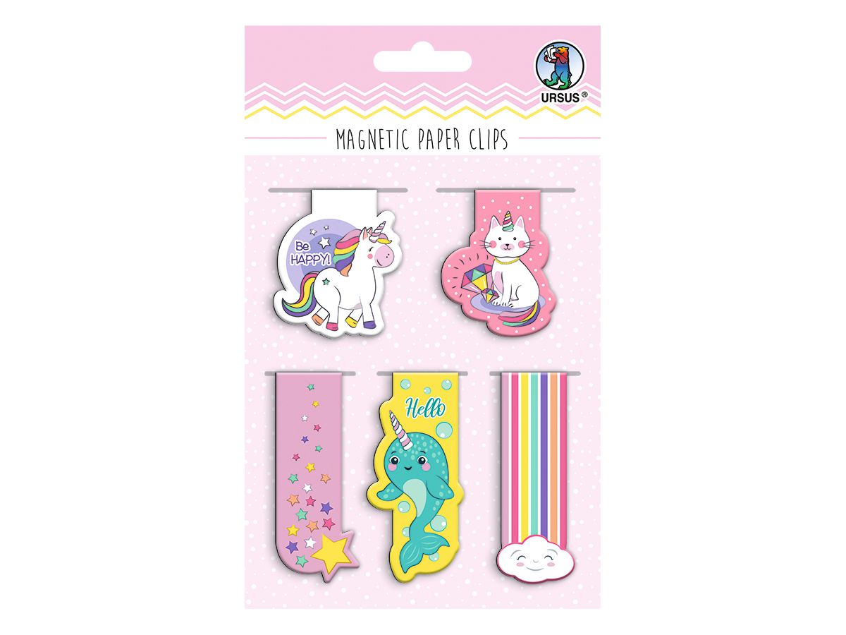 URSUS Magnetic Paper Clips Magic 43000003 4.5-6.5cm 5 Stück (4008525238249)