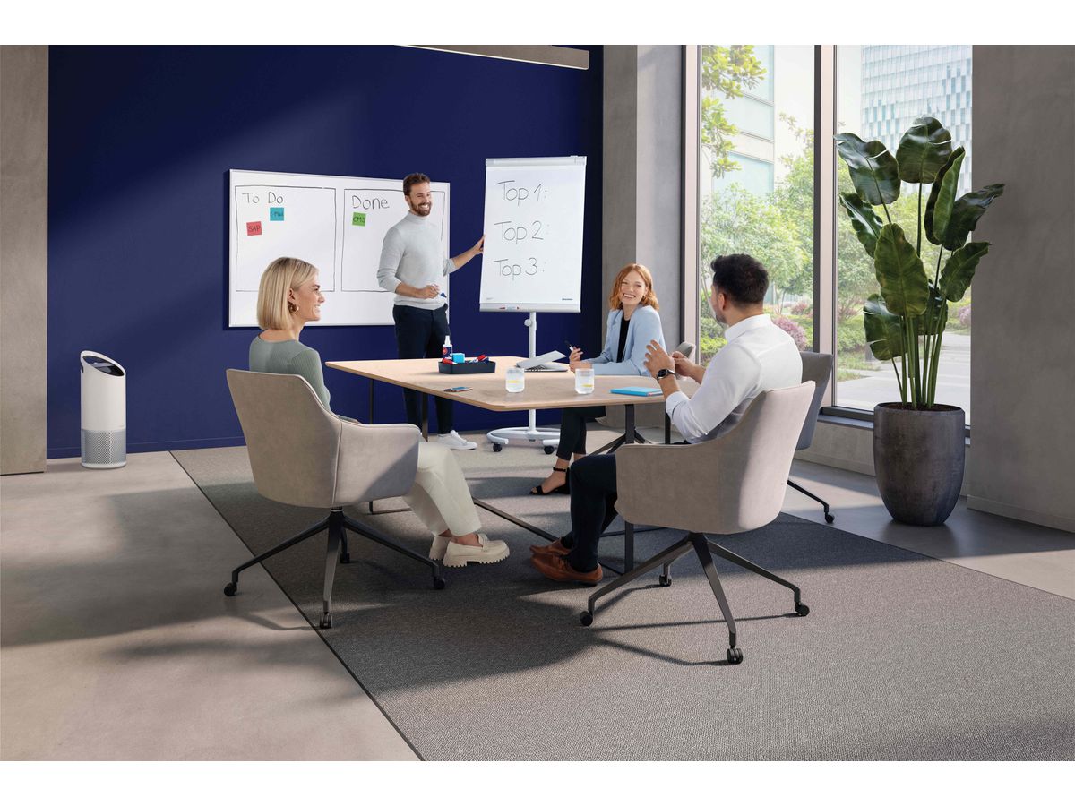 FRANKEN Flipchart X-tra!Line 68x105cm EL-FC22 hellgrau mit Seitenarmen (4016946199445)