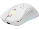 DELTACO Lightweight Gaming Mouse,RGB GAM-120-W Wireless, White, WM80 (7333048050618)