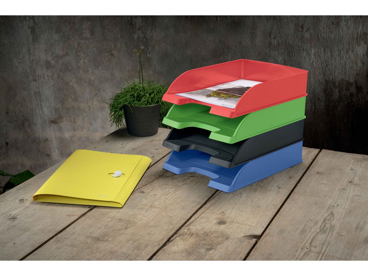 LEITZ Vaschette portadoc.Recycle A4 5227-50-20 rosso, CO2 neutro (4002432134533)