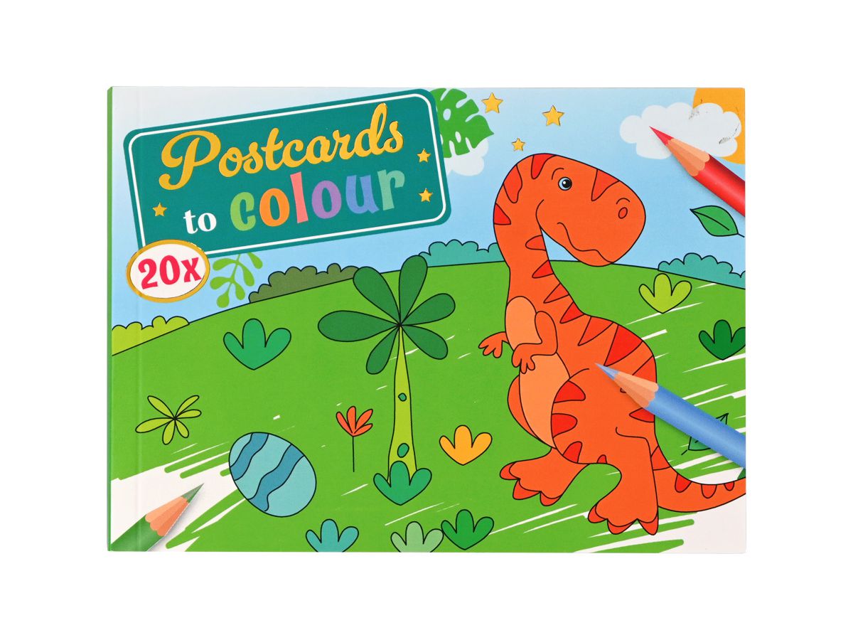 ROOST Libro da colorare cartoline B19486 per bambini 3 pezzi assortiti (8711851194863)