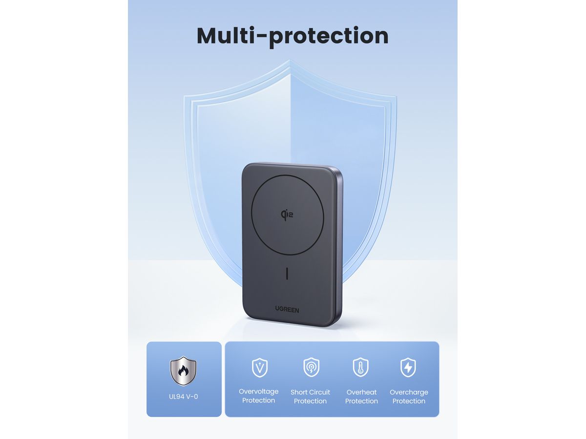 UGREEN Magnetic PowerBank 10000mAh 45763 30W,Wireless,Qi2 (6941876247639)