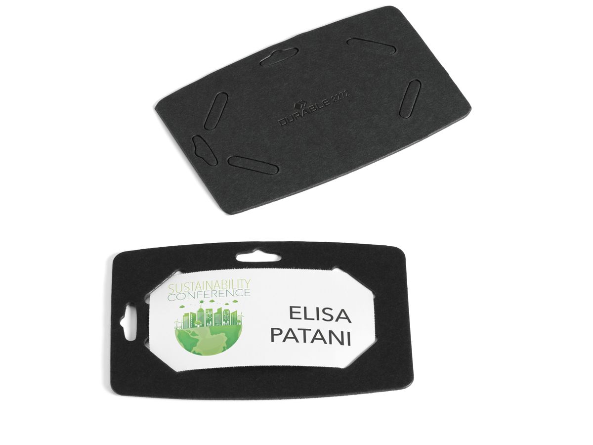 DURABLE Namensschild Recycling-Papier 827201 40x75mm 20 Stück (4005546741062)