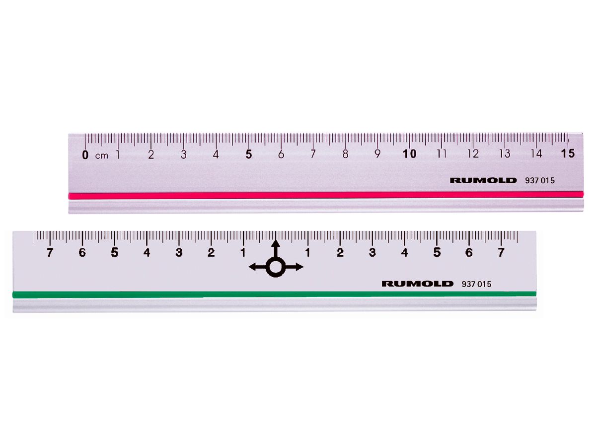RUMOLD Righello in alu 15cm 937015 scala (4012108158909)