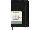 MOLESKINE Agenda Classic Pocket 2026 DHB12WV2Y26 1W/2S schwarz HC 9x14cm (8056999275310)