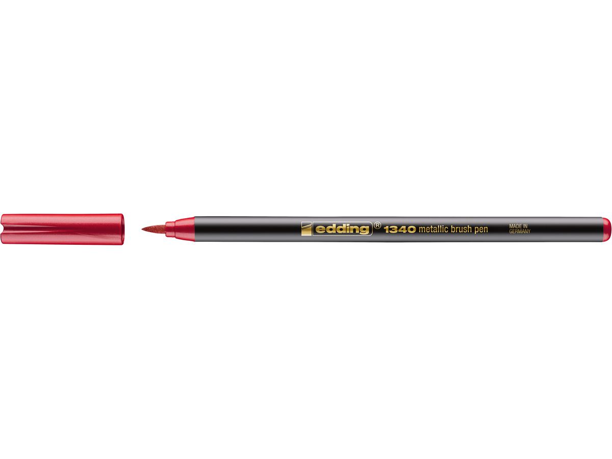 EDDING Brushpen 1340 004723-072 Metallic rosso (4057305046345)