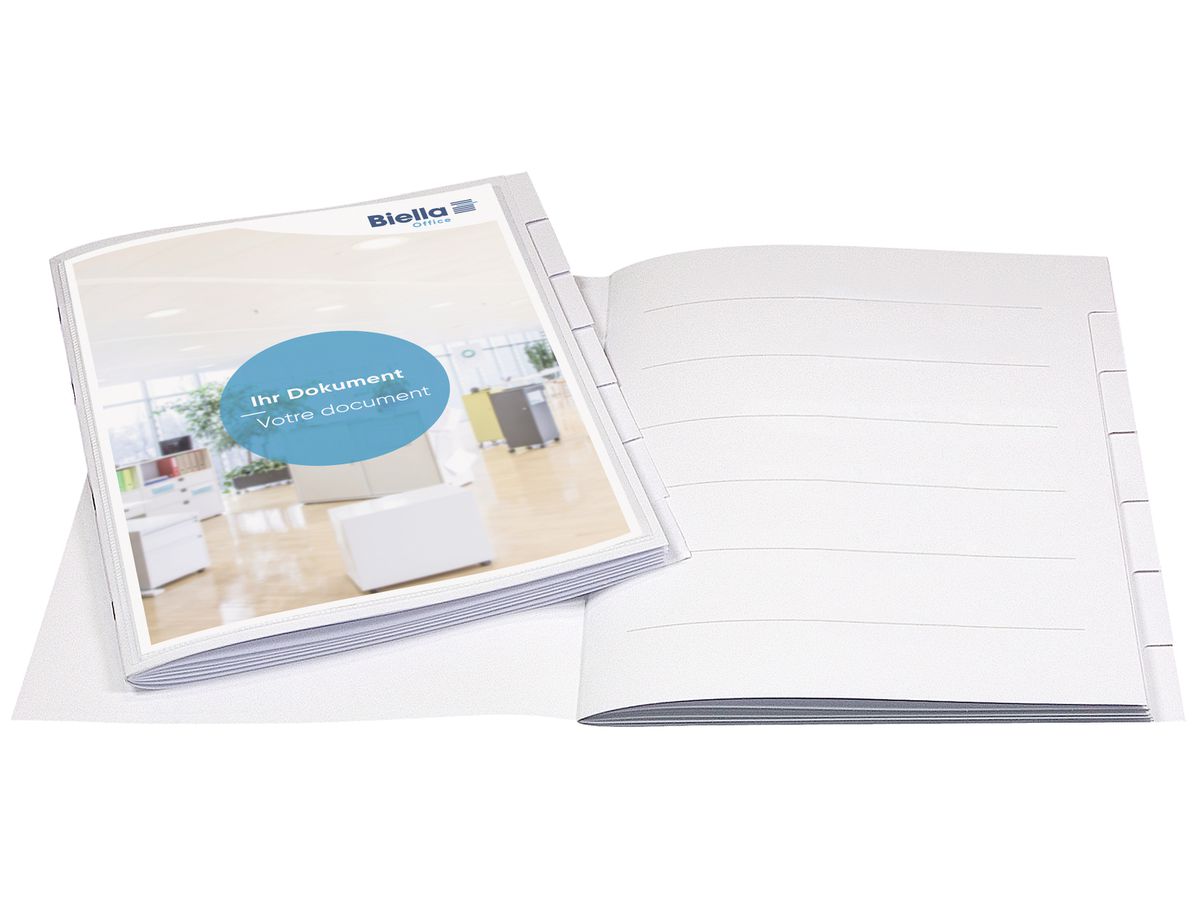 BIELLA Classeur à comp. Orga-File A4 32440601U blanc, 6-pcs., pochette (7611365367689)