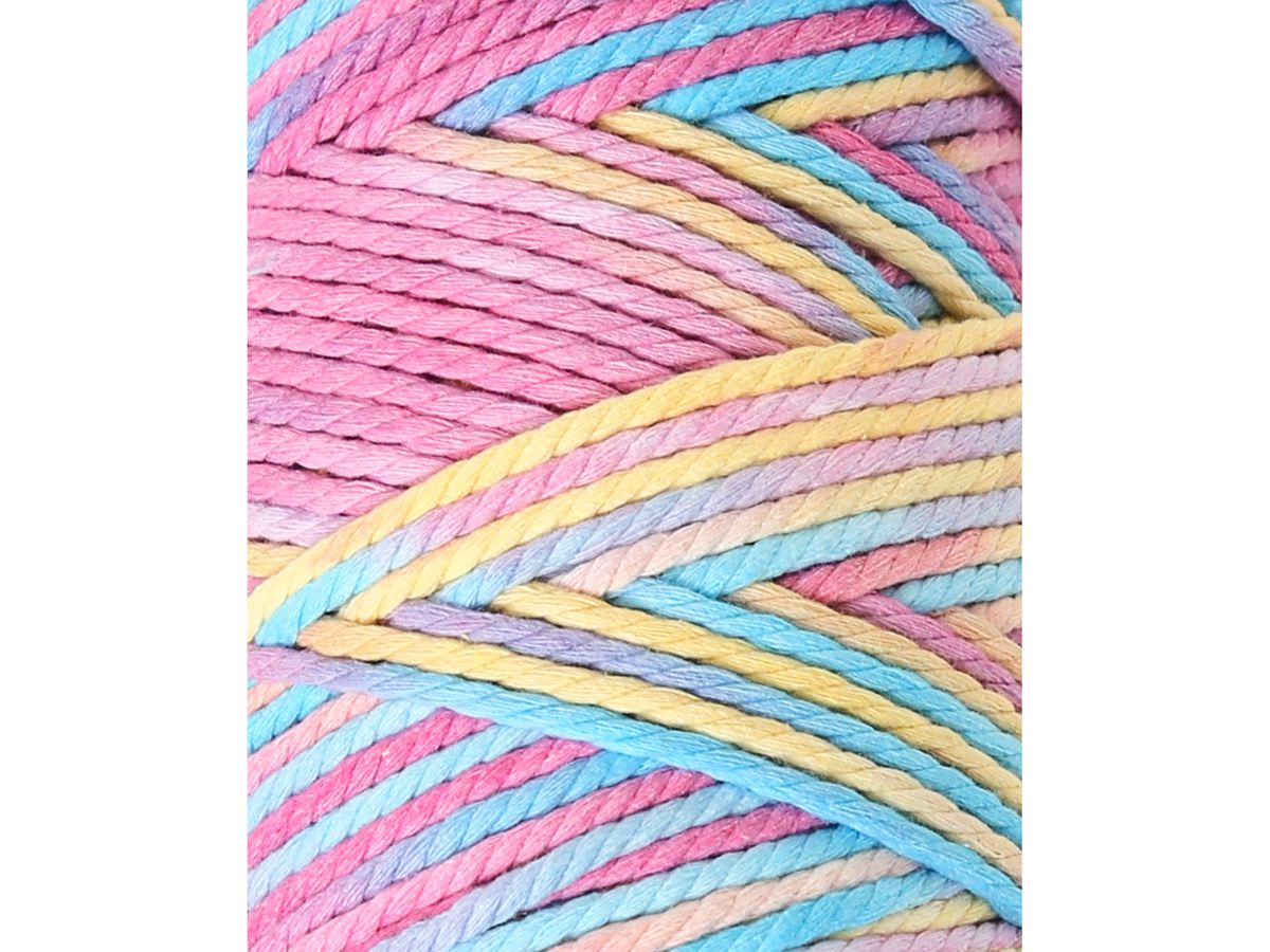 I AM CREATIVE Macrame Rope 6204.97 Rainbow 1, 3mm, 330g (7611983223992)