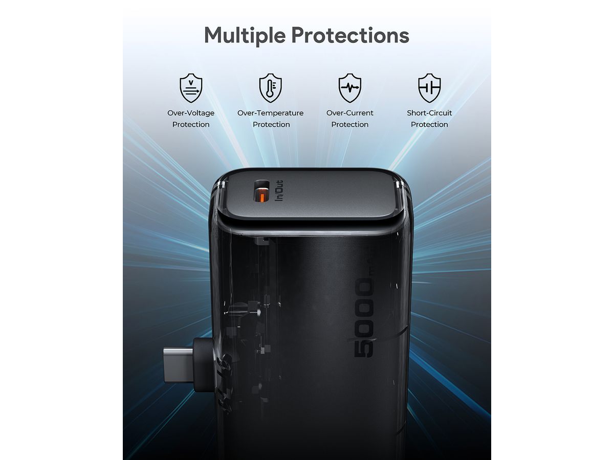 AUKEY Spark Pocket 5000mAh PB PB-Y59 20W PD, Grey (0689323787951)