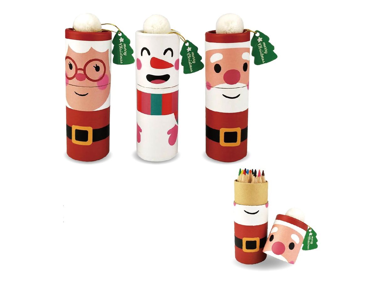 ROOST Mini Farbstifte X-mas XCP-001 12-teilig 3 ass. (7613058038234)