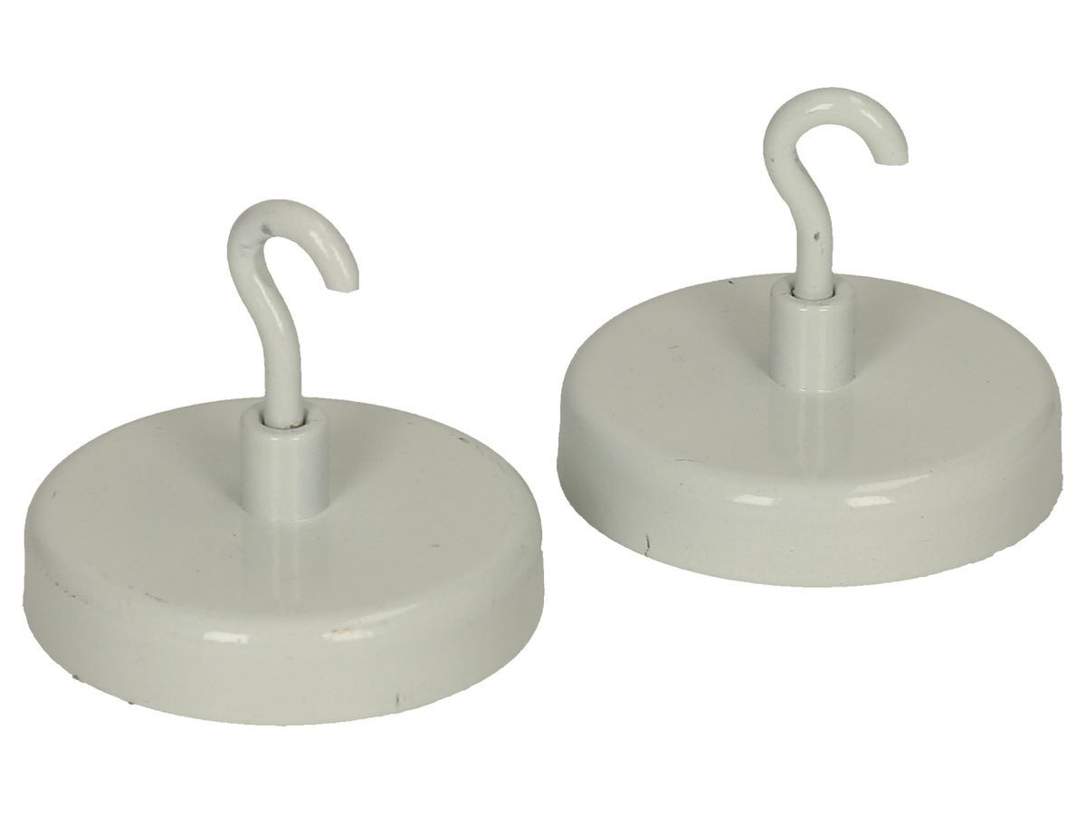 BOOFFICE Aimant à crochet 47mm PC 47 blanc 2 pcs. (7640114622410)