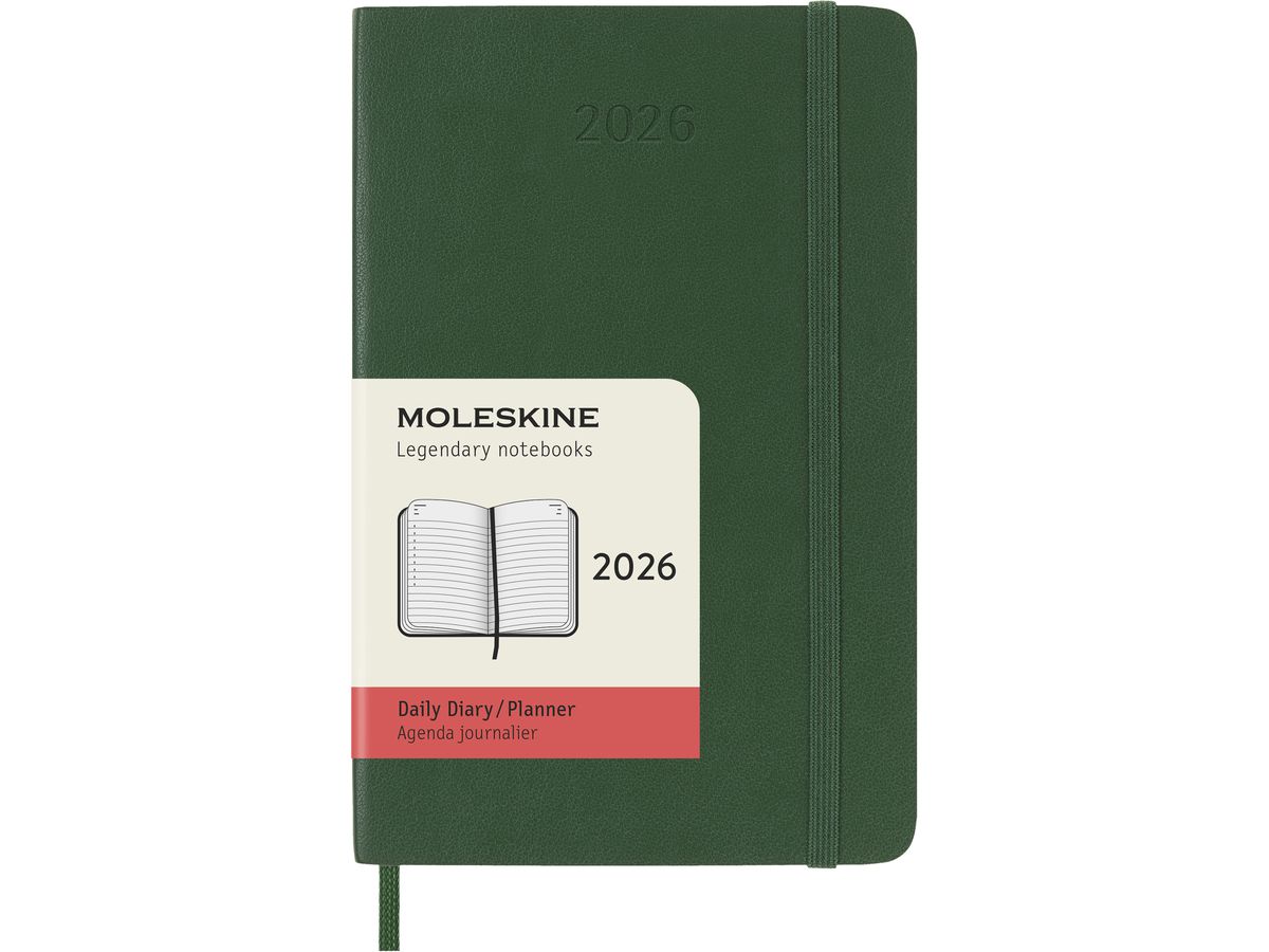 MOLESKINE Agenda Classic Pocket 2026 DSK1512DC2Y26 1J/1P vert myrte SC 9x14cm (8056999275587)