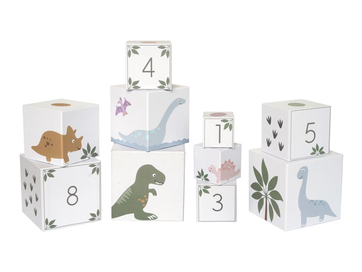 JABADABADO Cubo impilabile Dino C2569 (7332599025694)