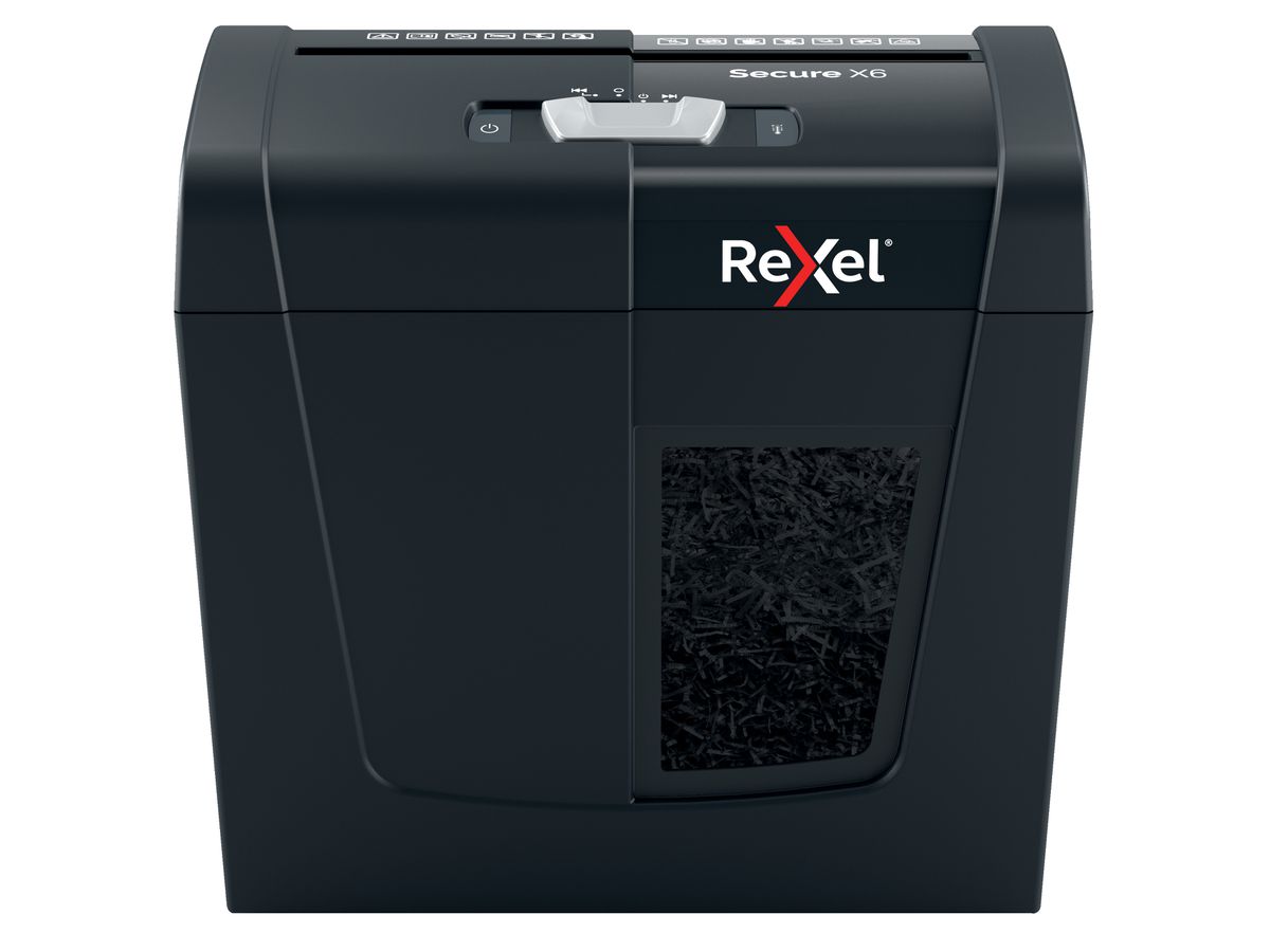 REXEL Aktenvernichter Secure 2020122EU X6, P-4, 10lt (5028252615266)