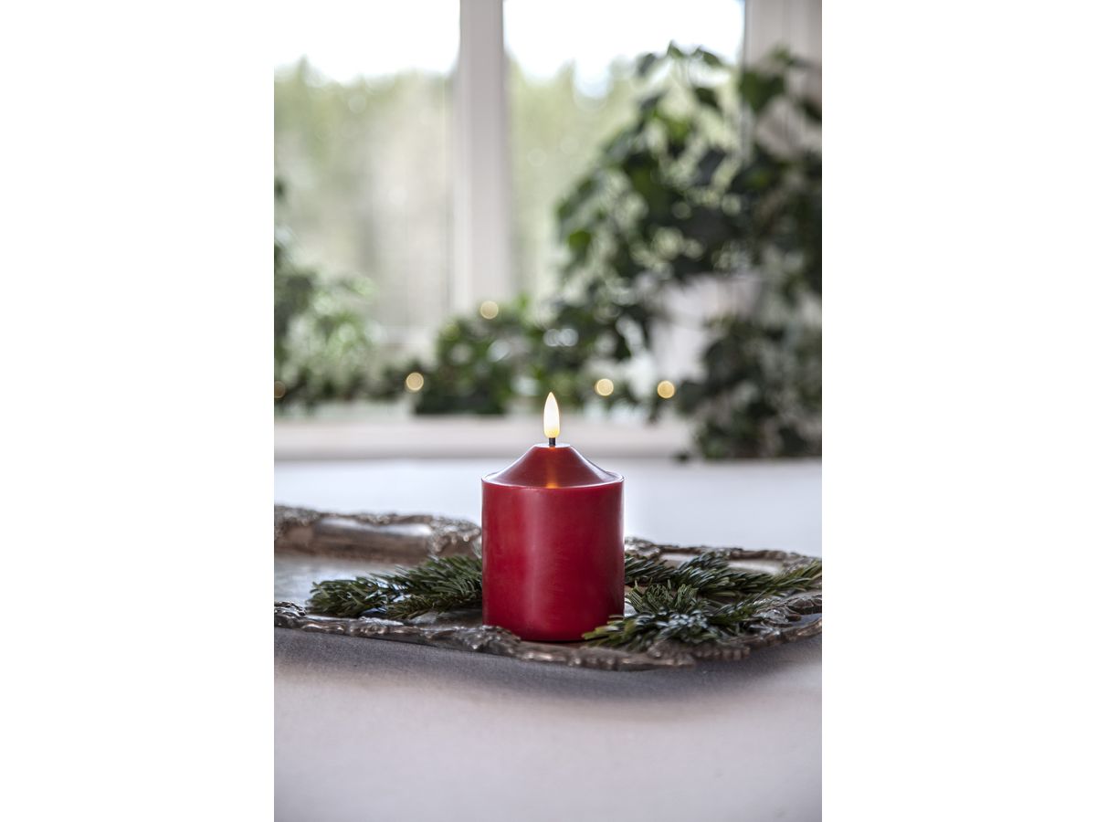 STAR TRADING Bougie LED Flamme 12cm 12.061-61 rouge (7391482062116)
