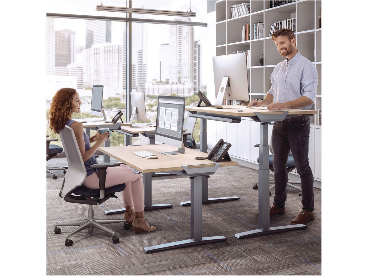 FELLOWES Levado Tischplatte 9871201 1400mm x 800mm Walnuss (0043859744992)