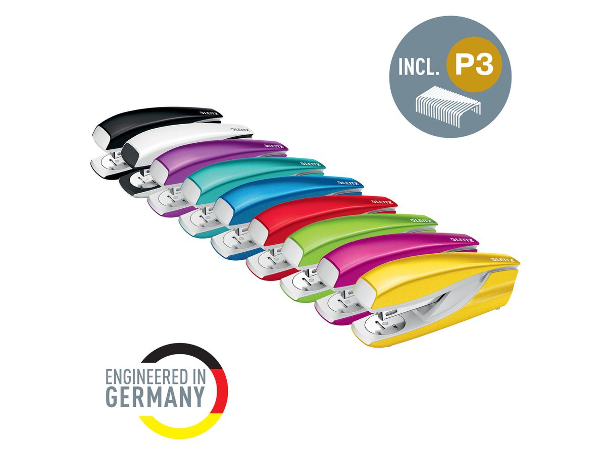 LEITZ Agrafeuse NeXXt WOW 5502 5502-10-26 rouge 30 feuilles (4002432135257)