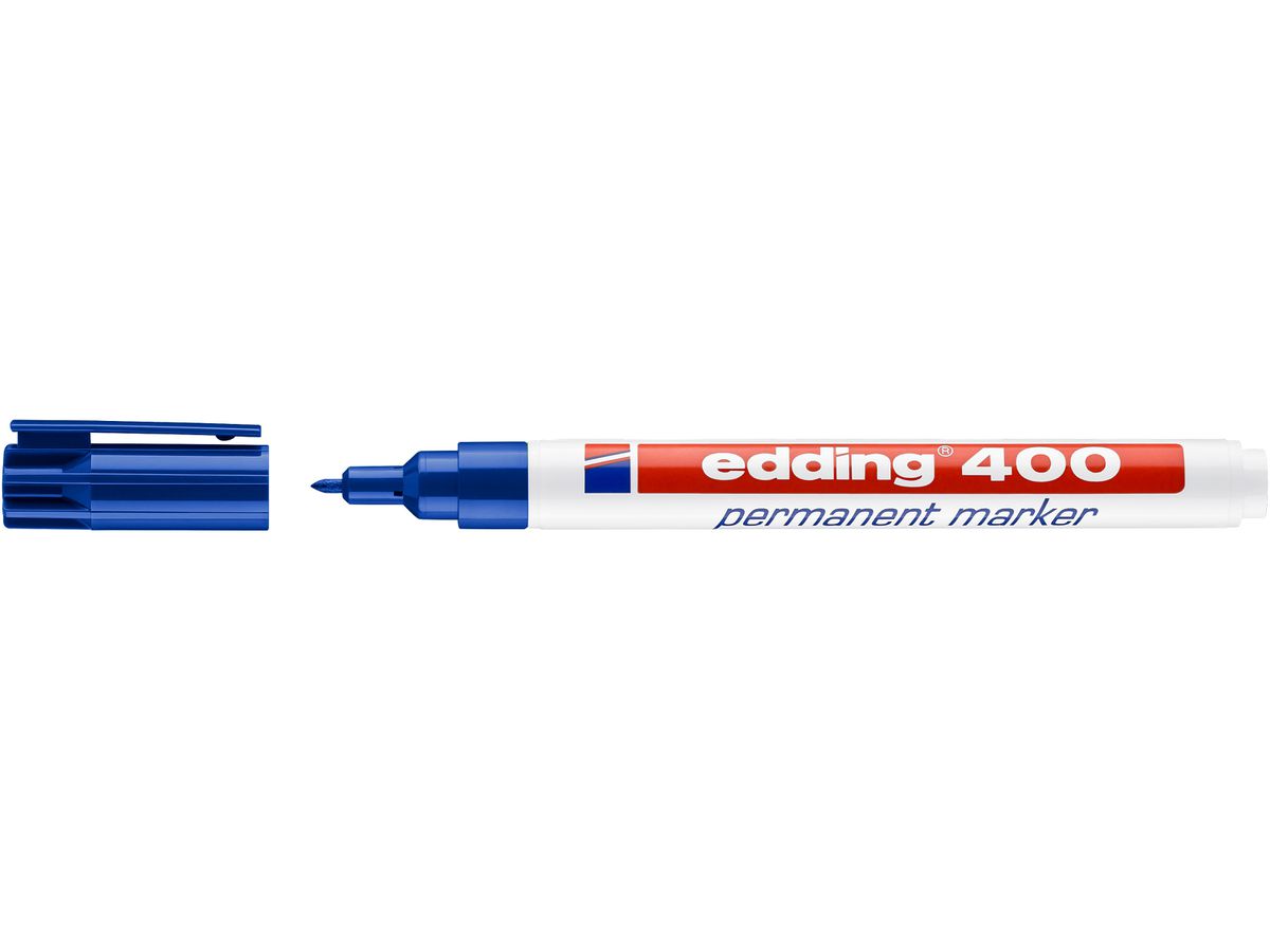 EDDING Marqueur permanent 400 -1mm 400-3 bleu (4004764315796)