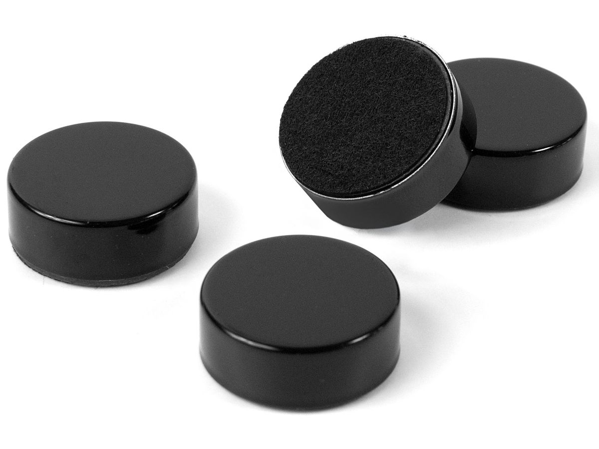 TRENDFORM Aimants Black TF2737 23mm, noir, set de 4 (7640161866355)