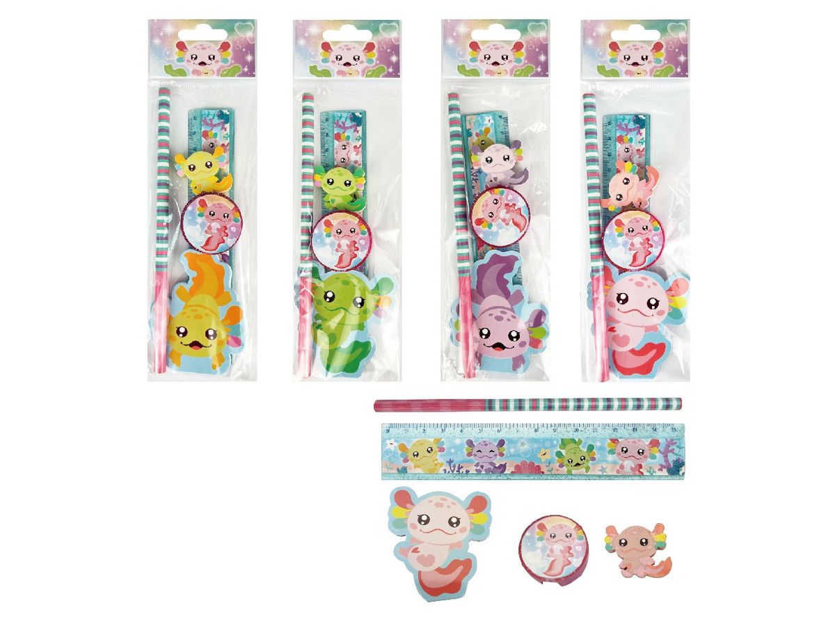 ROOST Schreibset Axolotl AXOPP5-001 5-teilig (7613532080162)