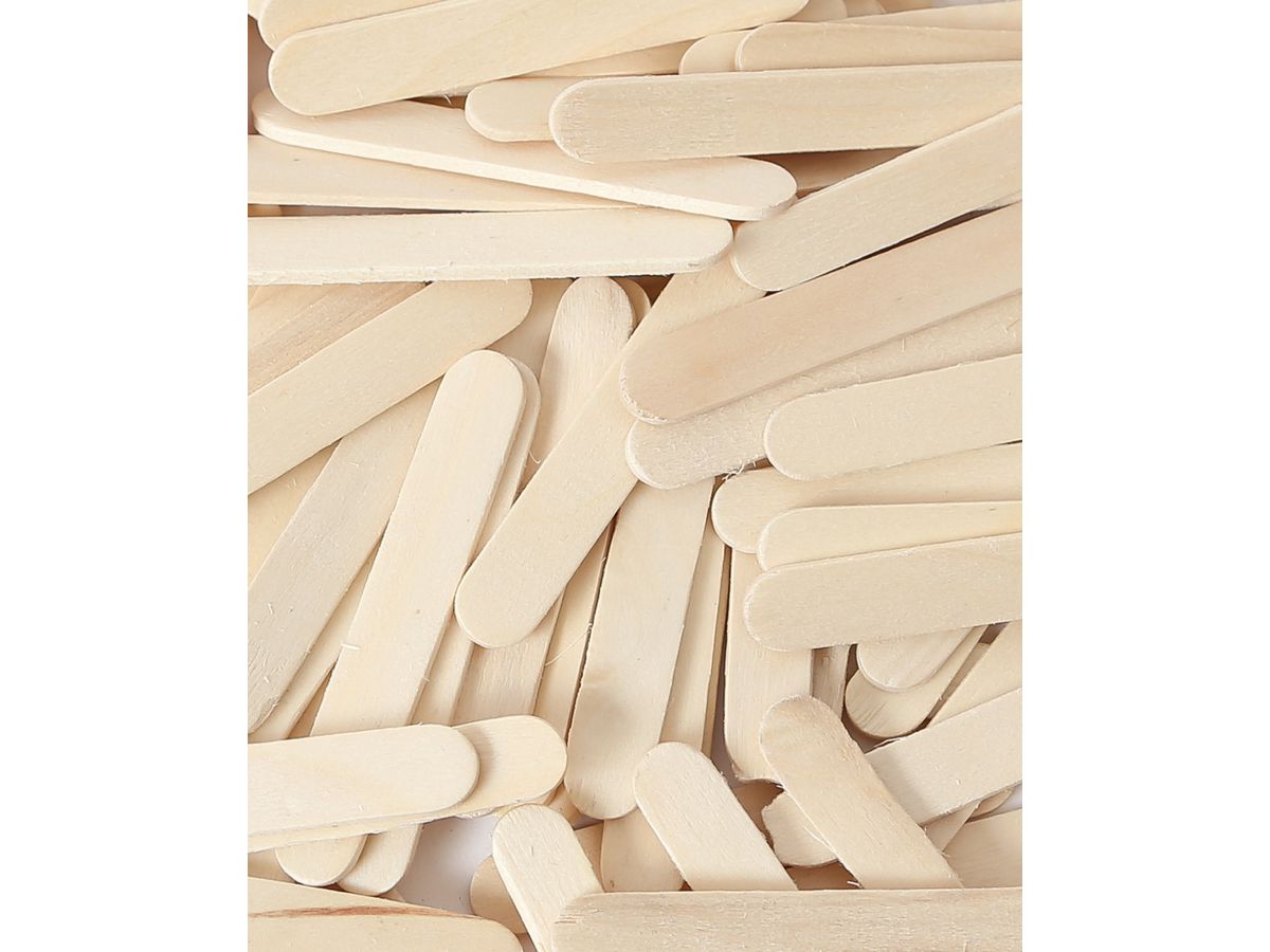 I AM CREATIVE Bastelhölzer 1302.04 natur, 65x10mm, 100 Stück (7611983193745)