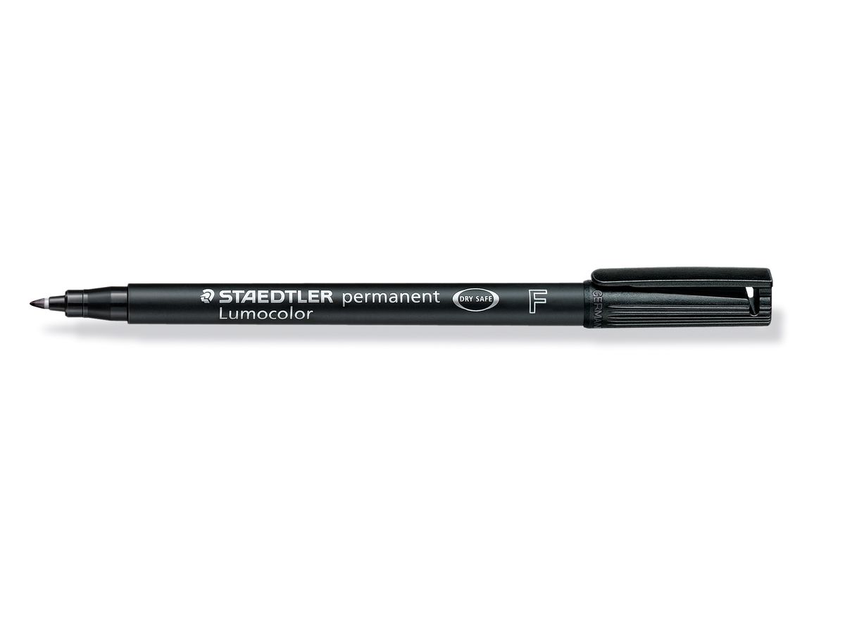 STAEDTLER Lumocolor permanent F 318-9 schwarz (4007817304563)