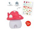 ALLC Luce Notturna con Sticker NLDEPI17 Mushroom rosso 17x19x17cm (8719033869356)