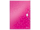LEITZ Gummibandmappe WOW A4 45990023 pink für 150 Blatt (4002432105854)