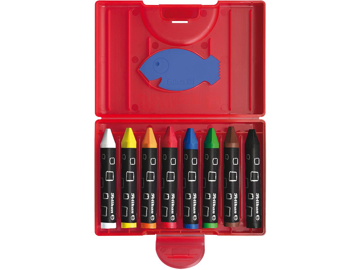 PELIKAN Pastelli a cera Griffix 722942 8 colori ass. astuccio (4012700722942)