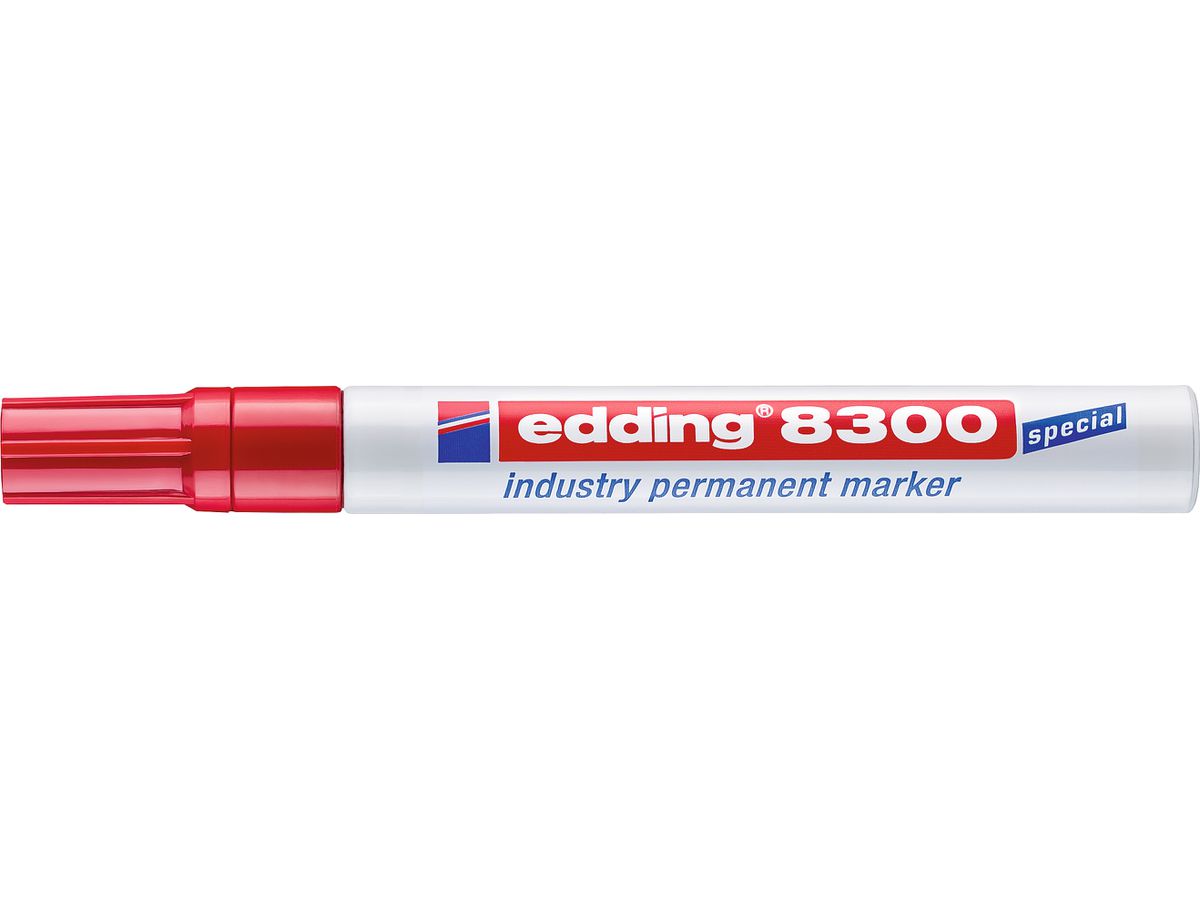 EDDING Permanent Marker 8300 1,5-3mm 8300-2 rot (4004764409143)