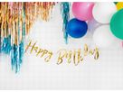 PARTYDECO Guirlande Happy Birthday 62cm GRL75-019M or (5900779130562)