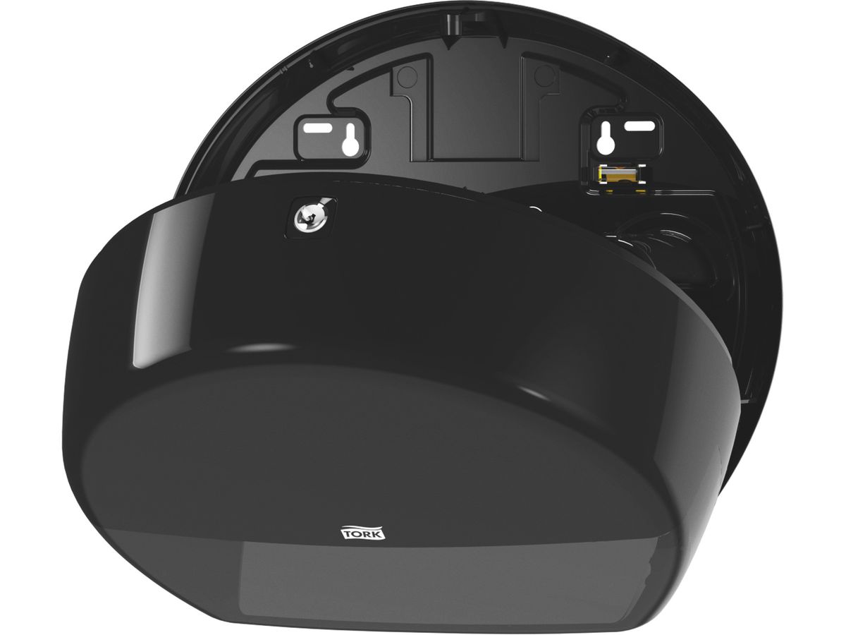 TORK Spender Toilettenpapier T2 555008 Mini Jumbo, schwarz (7322540354867)