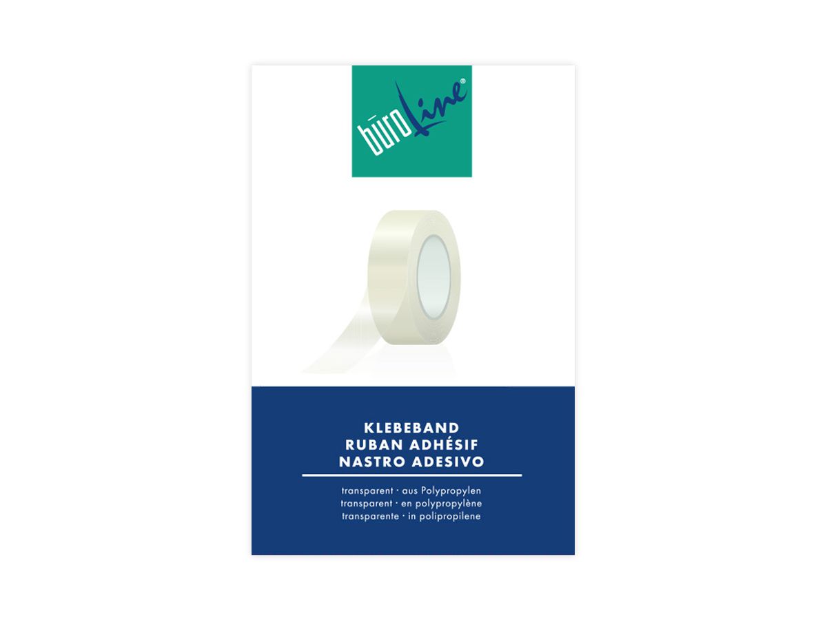 BÜROLINE Ruban adhésif 12mmx33m 131253 transparent, indéchirabl (7612532051332)