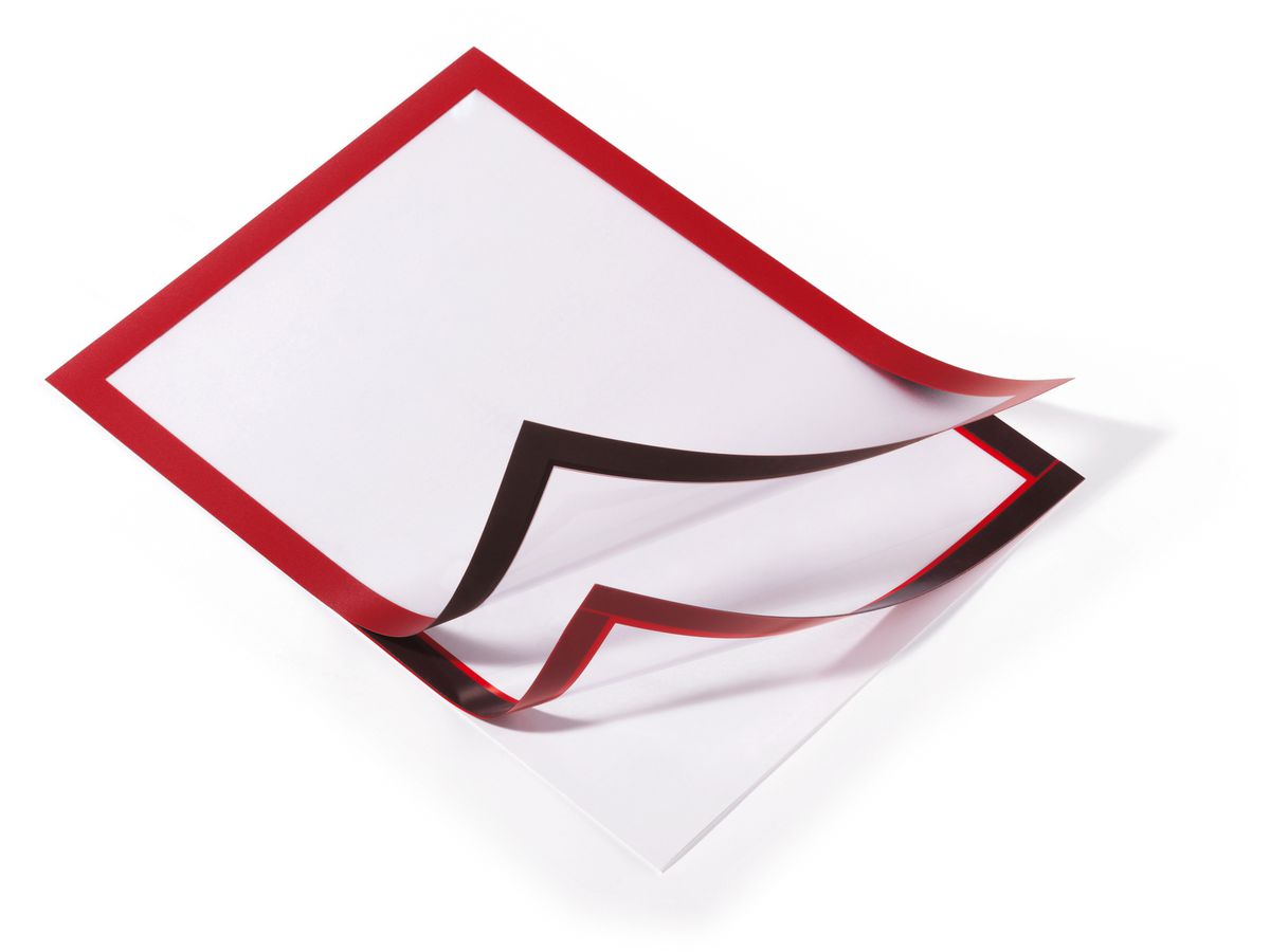 DURABLE Sichtfenster Duraframe 487203 rot, selbstklebend 2 Stk. (4005546405186)