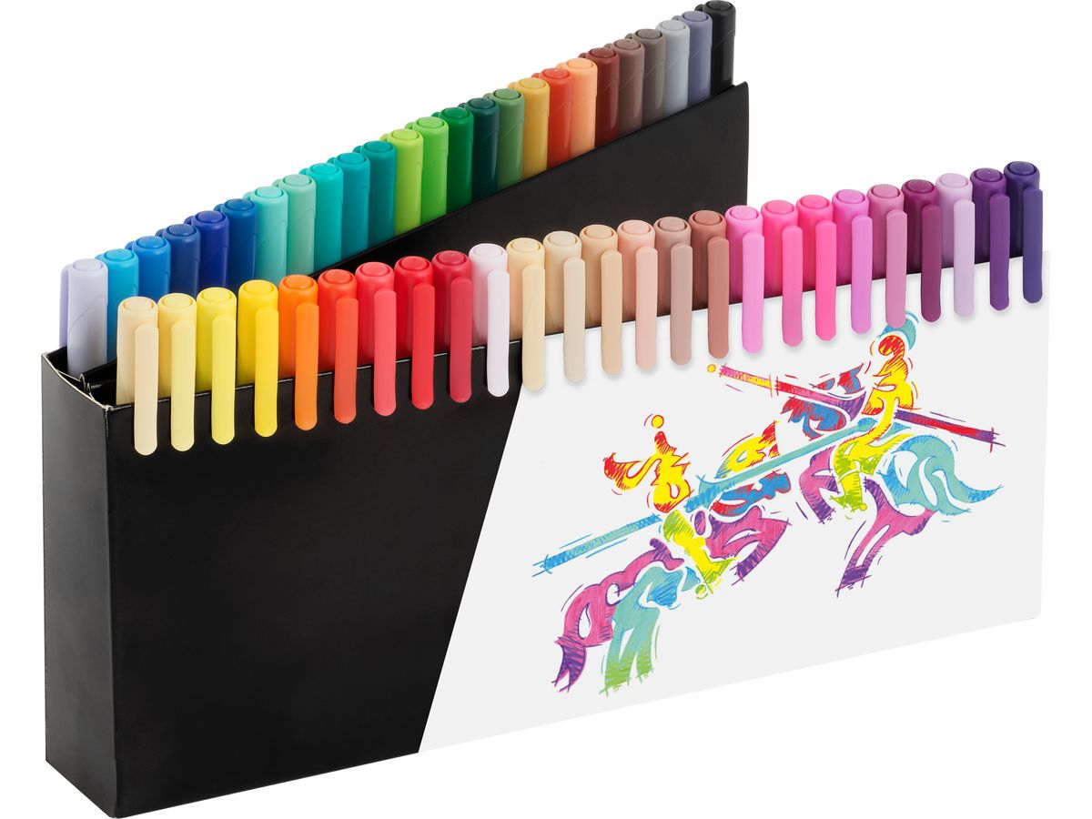 FABER-CASTELL Fasermaler Black Edition 116454 50 Stück (4005401164548)