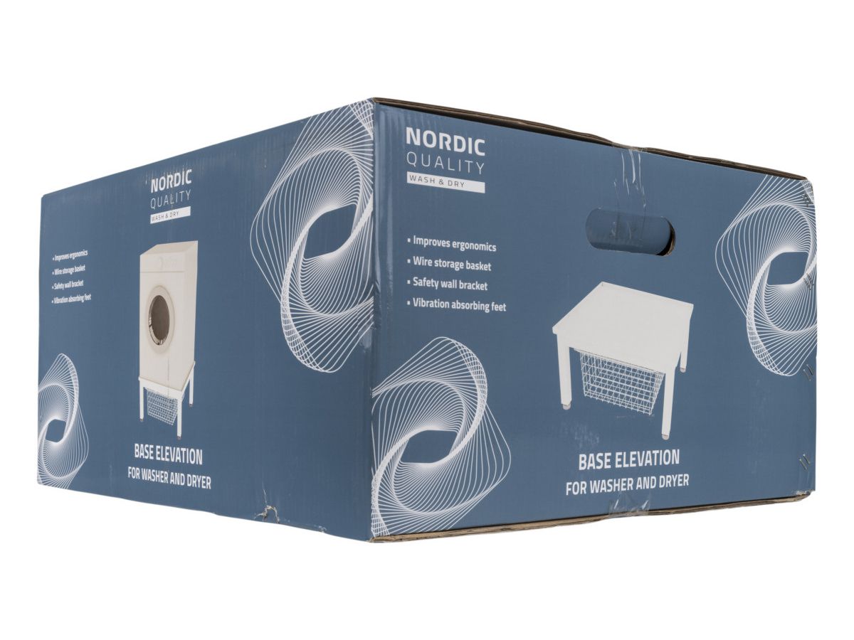 NORDIC Q Base elevation washer/dryer 352135 with basket, 62x56x30cm (5706470032873)