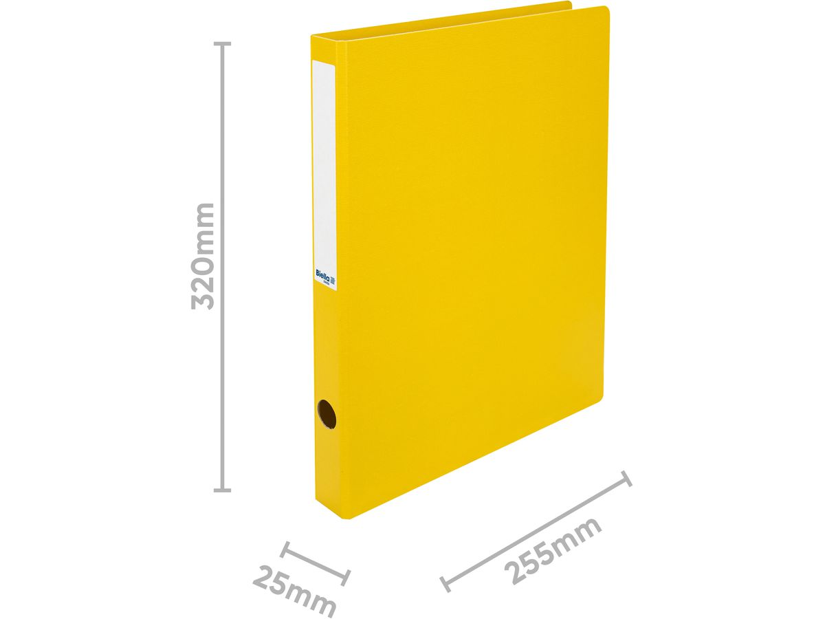 BIELLA Ringbuch Viria 3.1cm 15140320U gelb 2-Ring A4 (7611365203871)