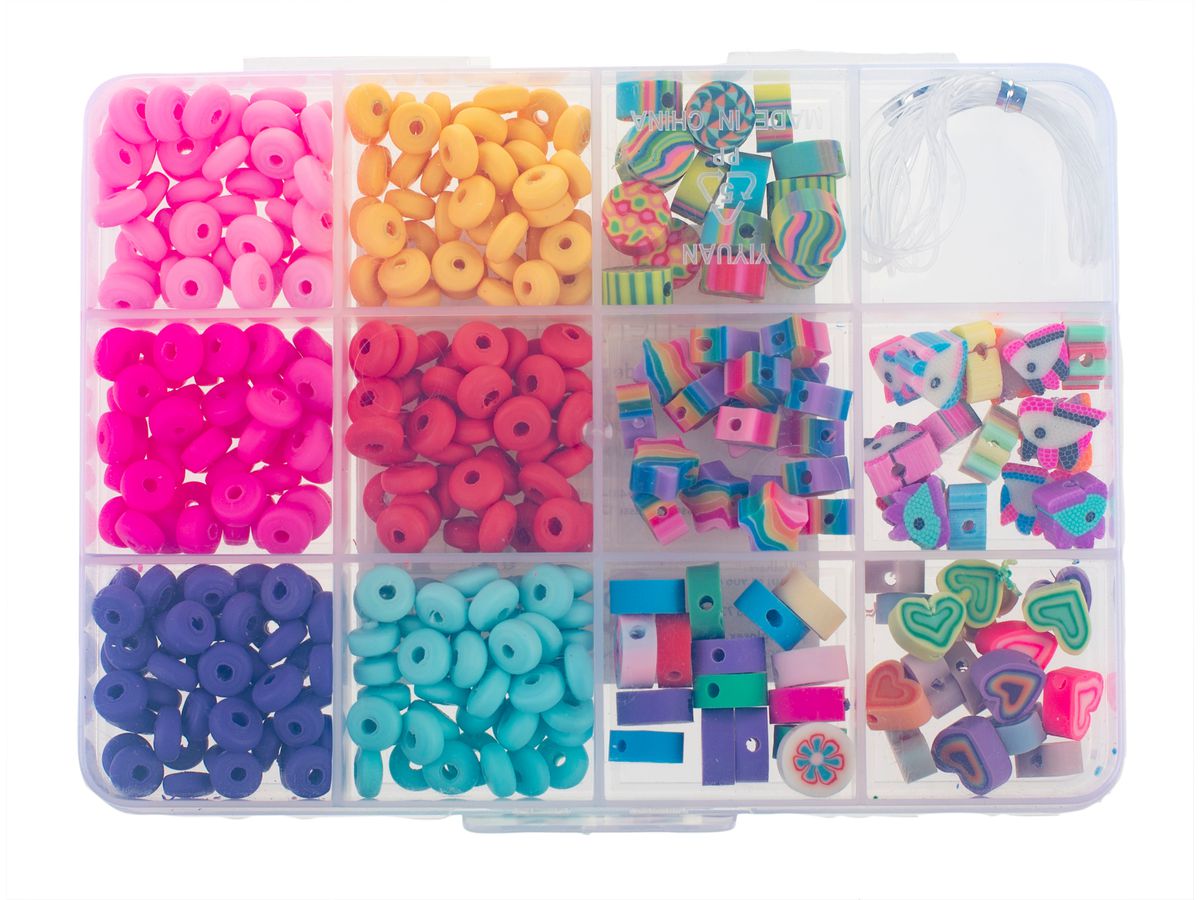 GLOREX Perlen-Set Girl 61630240 assortiert 240 Stück (7610877607382)