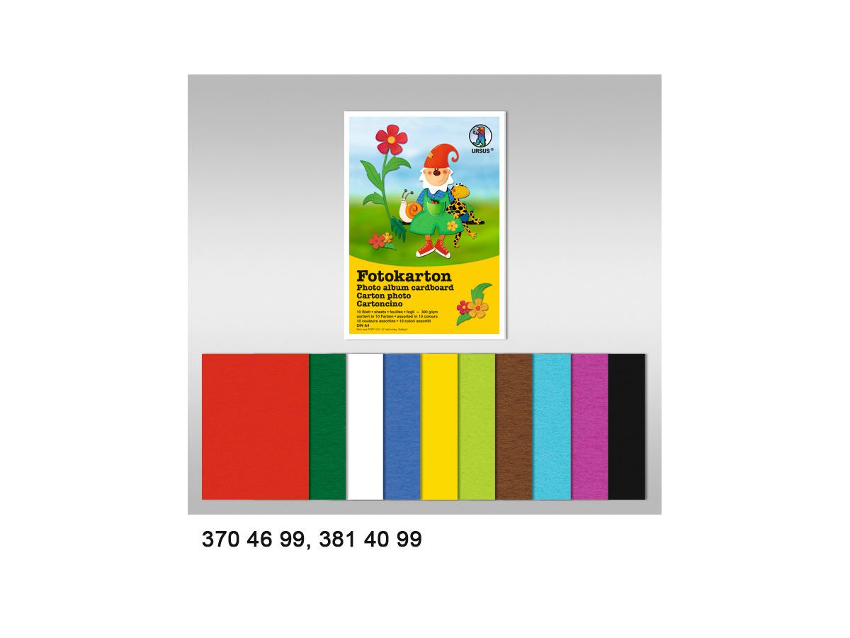 URSUS Cartone per foto A3 1134620 300g, rosa 100 fogli (4008525176718)