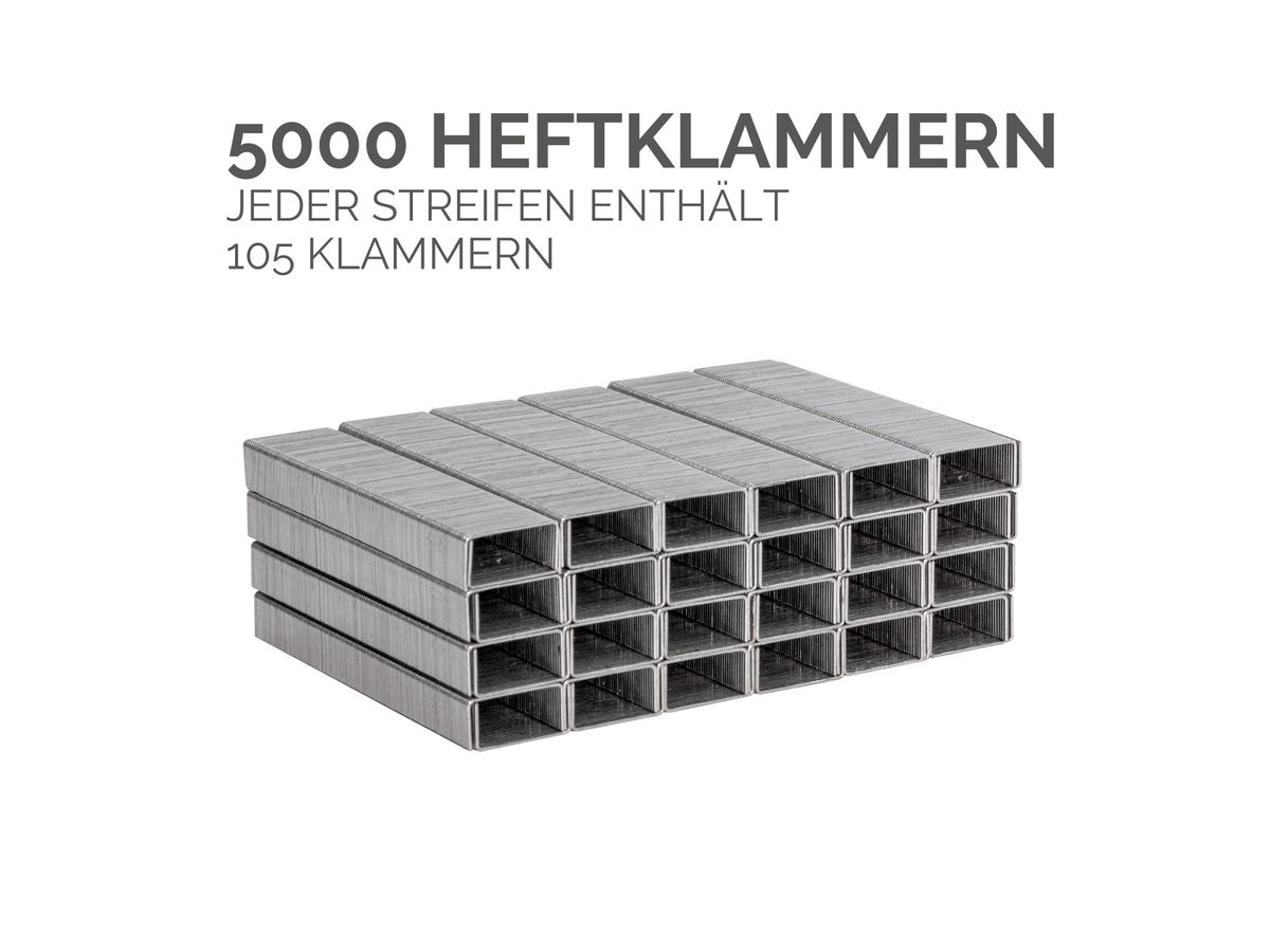 FELLOWES Heftklammern 26/6 mm 5117601 Halbstreifen 5000 STK (0043859776634)