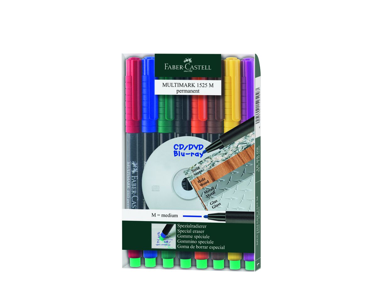 FABER-CASTELL OHP MULTIMARK perm. M 152509 8er Etui (4005401525097)