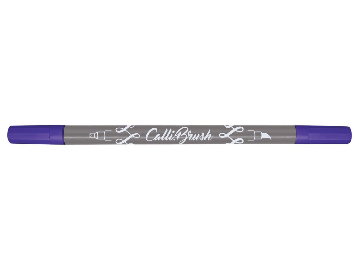ONLINE Callibrush Pen Double Tip 2mm 19060/6 Dark Blue (4014421190604)