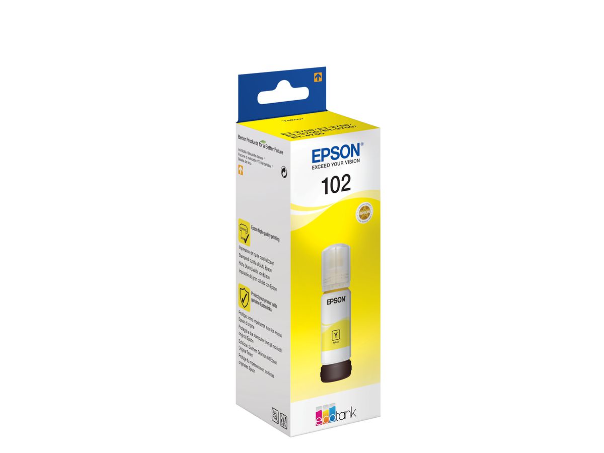 EPSON Bouteille d'encre 102 yellow T03R440 EcoTank ET-2700 6000 pages (8715946643373)