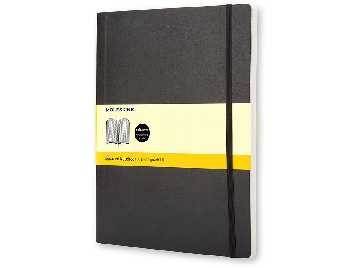 MOLESKINE Notizbuch Soft XL 724-7 kariert schwarz (9788883707247)