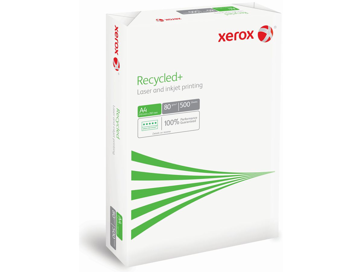 XEROX Kopierpapier Recycled+ A4 470224 80g weiss CIE85 500 Blatt (5017534919123)