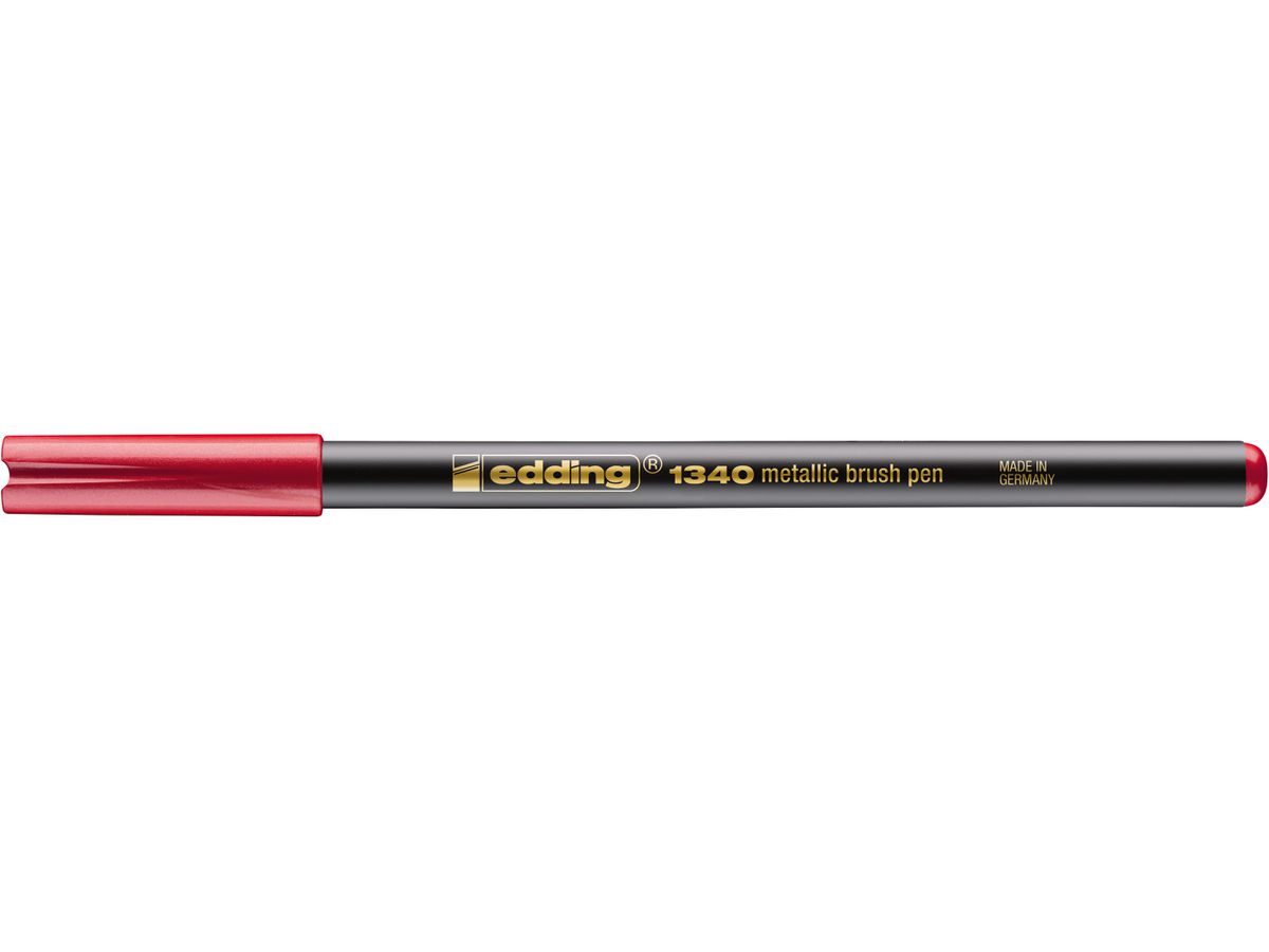 EDDING Brushpen 1340 004723-072 Metallic rosso (4057305046345)