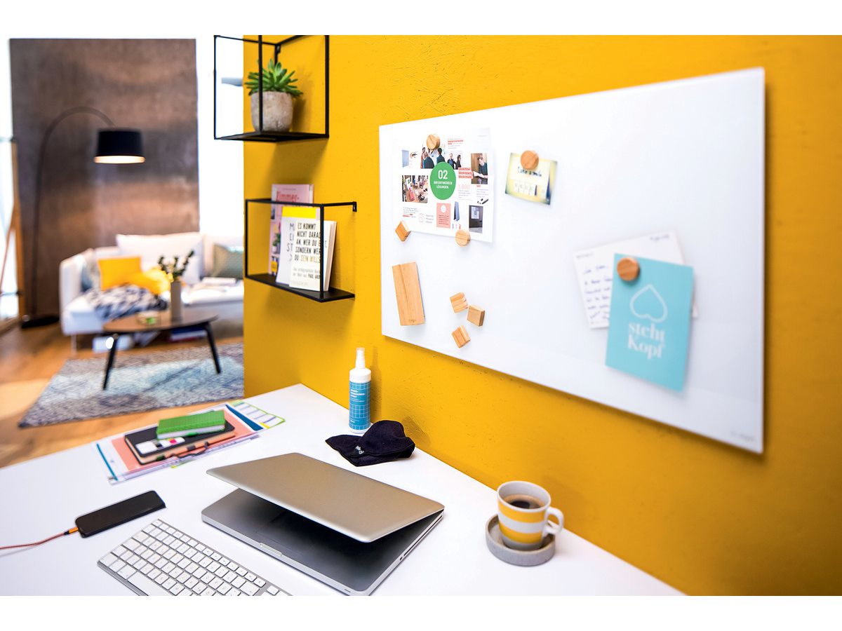 SIGEL Glass Calamitaboard GL201 bianco 1000x1000x15mm (4004360857898)