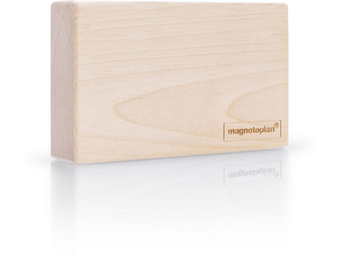 MAGNETOPLAN Magnetischer Stifthalter 1228749 Wood Series,Birke für 4 Marker (4013695067247)